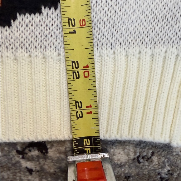 Freestyle Black and Orange Patterned Sweater - Picture 6 of 6